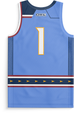 Load image into Gallery viewer, The "Blueland" Jersey (Standard Numbers)