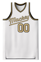 Load image into Gallery viewer, Men of Mackey - 2020 White "Script" Jersey (Custom Numbers)