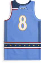 Load image into Gallery viewer, The "Blueland" Jersey (Standard Numbers)