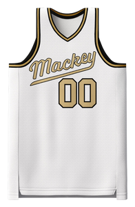 Men of Mackey - 2020 White "Script" Jersey (Custom Numbers)