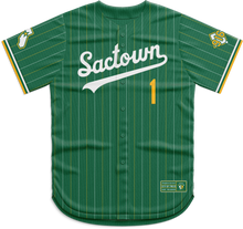 Load image into Gallery viewer, Kings Herald x WW - &quot;Sactown Baseball&quot; Jersey (Green/Yellow)
