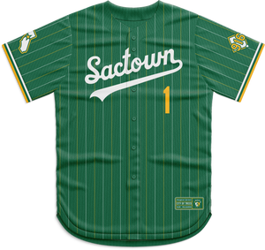 Kings Herald x WW - "Sactown Baseball" Jersey (Green/Yellow)