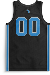 Honolulu Blues x WW - "Motor City" Jersey (Black/Custom Numbers)