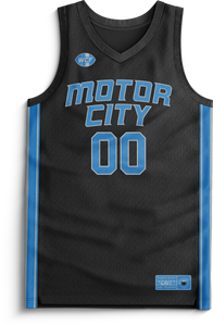 Honolulu Blues x WW - "Motor City" Jersey (Black/Custom Numbers)