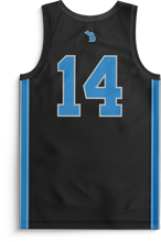 Load image into Gallery viewer, Honolulu Blues x WW - &quot;Motor City&quot; Jersey (Black/Standard Numbers)
