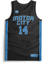 Load image into Gallery viewer, Honolulu Blues x WW - &quot;Motor City&quot; Jersey (Black/Standard Numbers)
