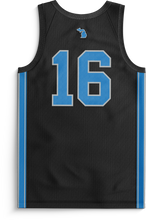Load image into Gallery viewer, Honolulu Blues x WW - &quot;Motor City&quot; Jersey (Black/Standard Numbers)
