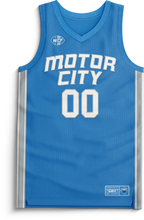 Load image into Gallery viewer, Honolulu Blues x WW - &quot;Motor City&quot; Jersey (Blue/Custom Numbers)
